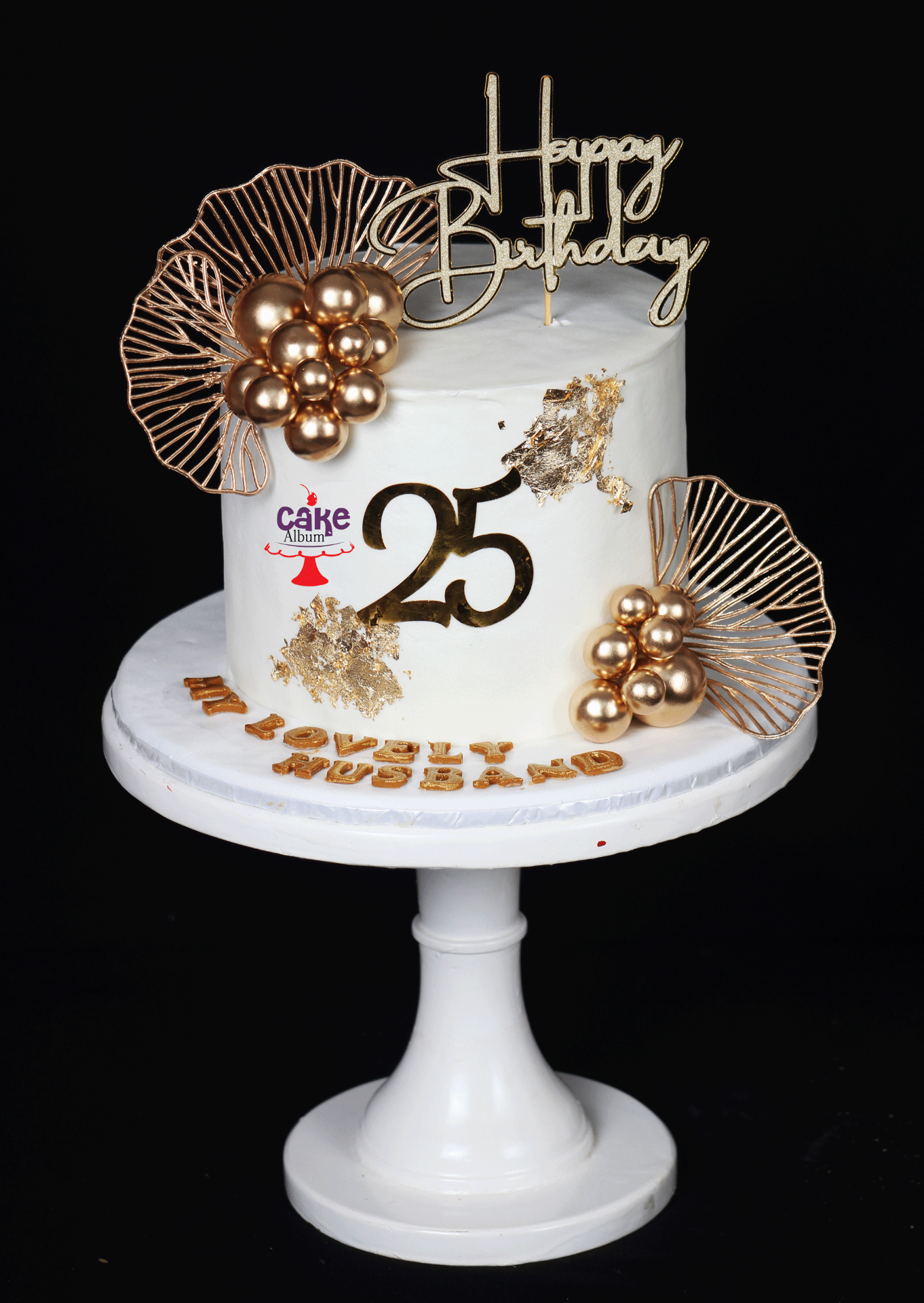 Husband's 25th Gold Leaf
