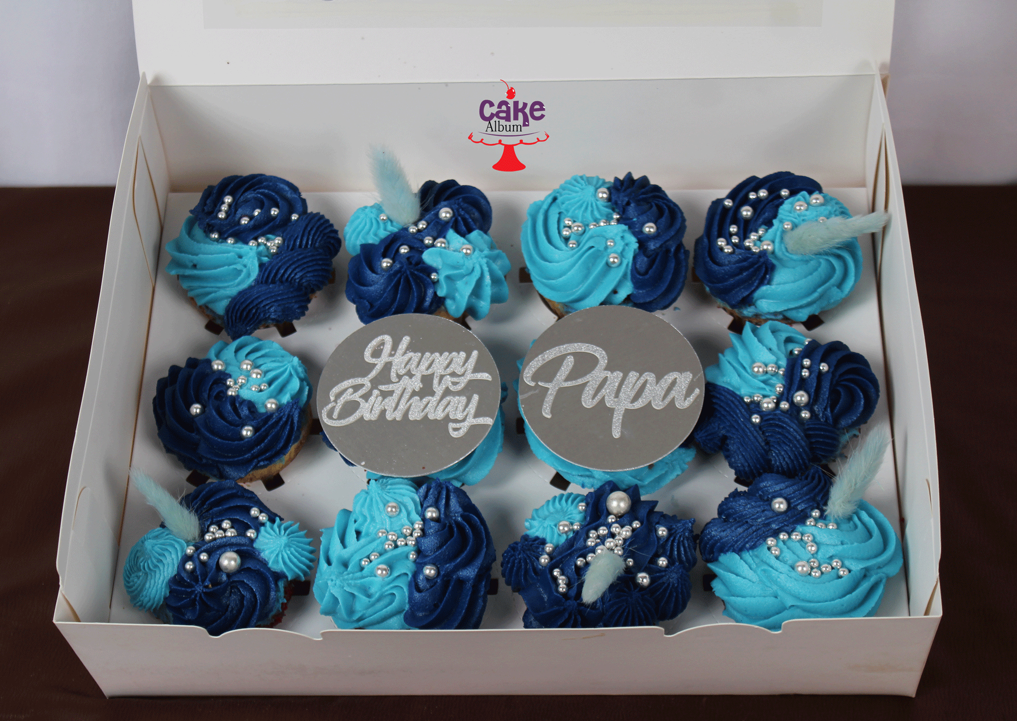 Pupa Birthday Blue Swirls