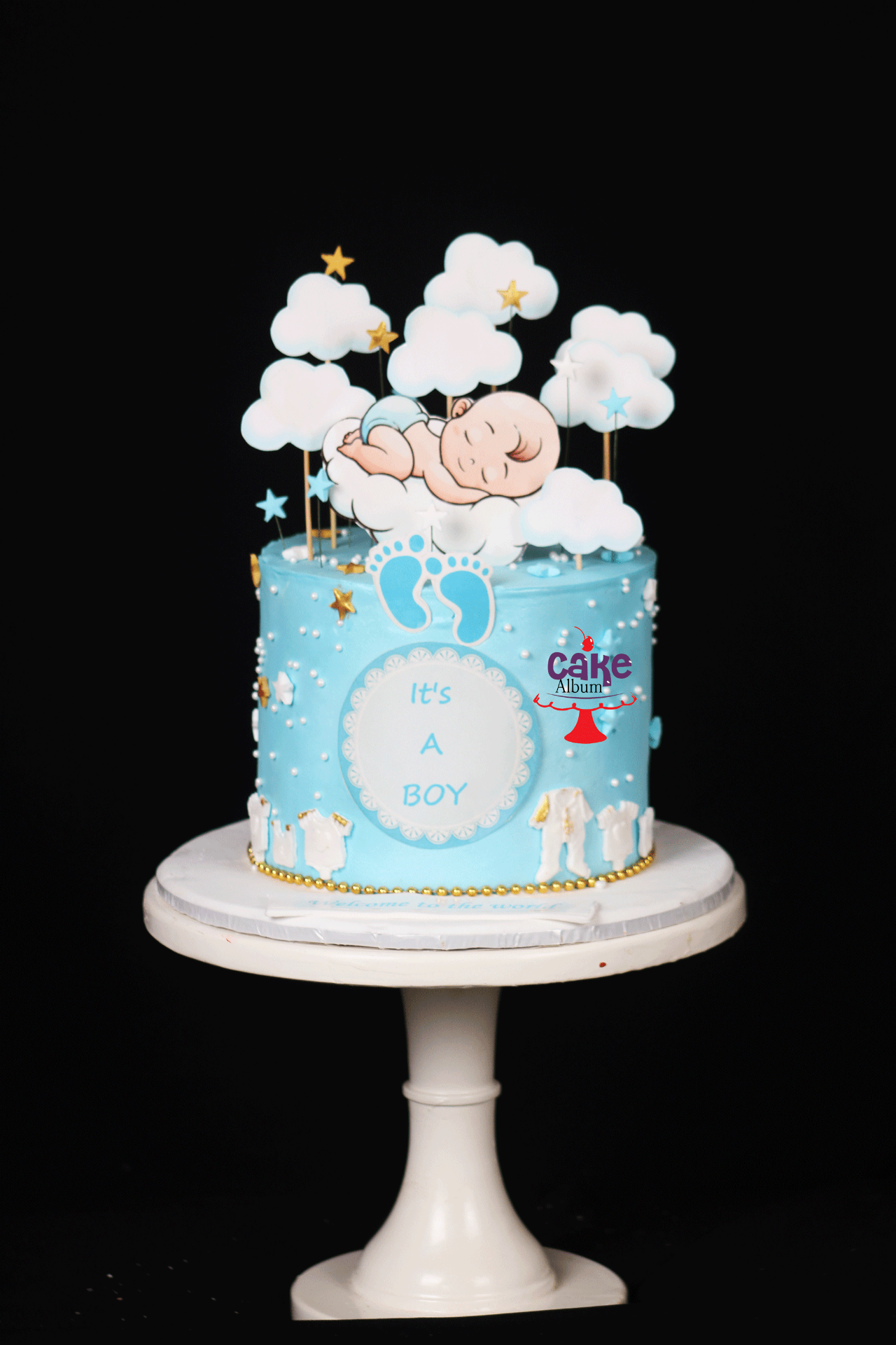It's A Boy Cloud Cake