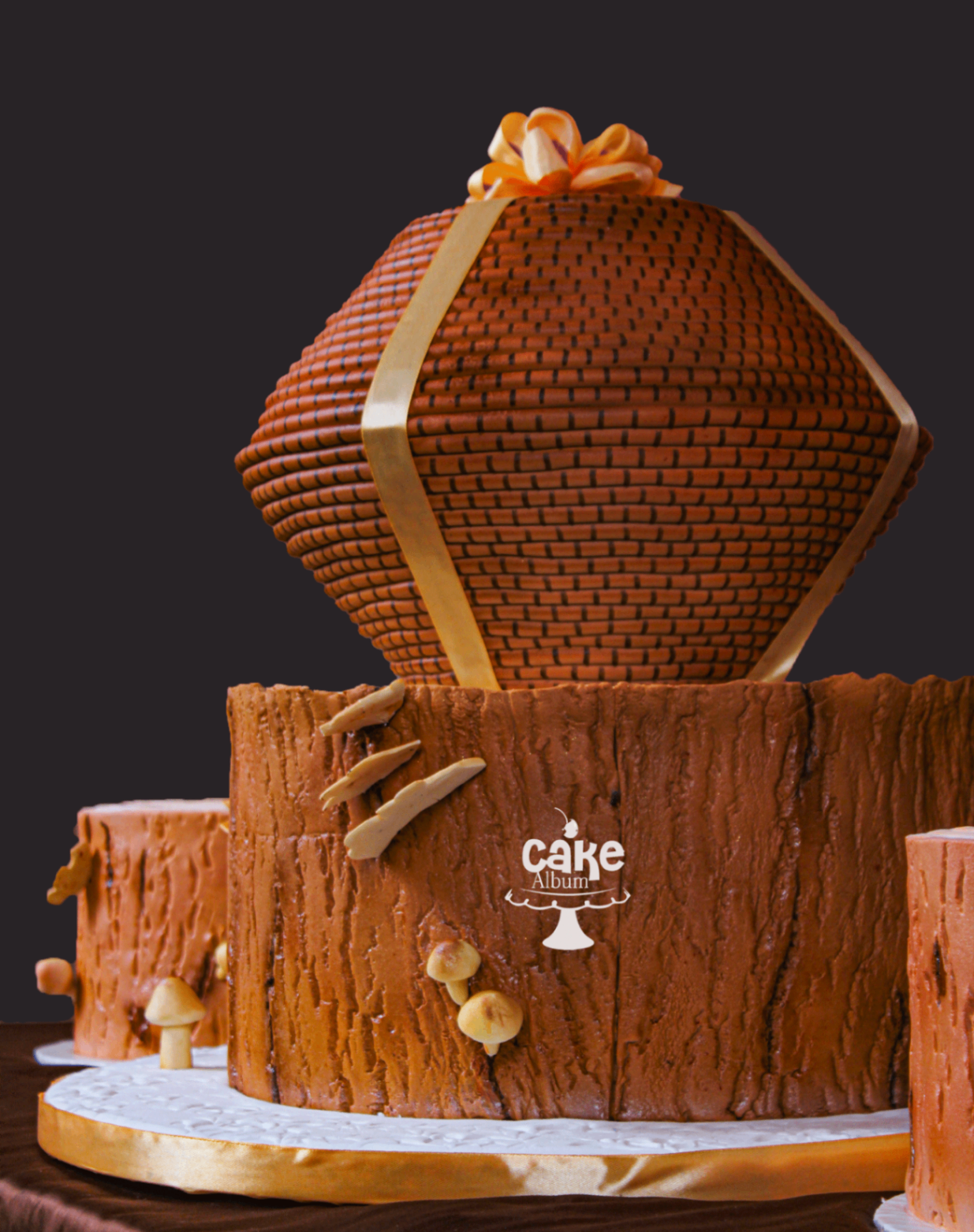 Basket on Stump